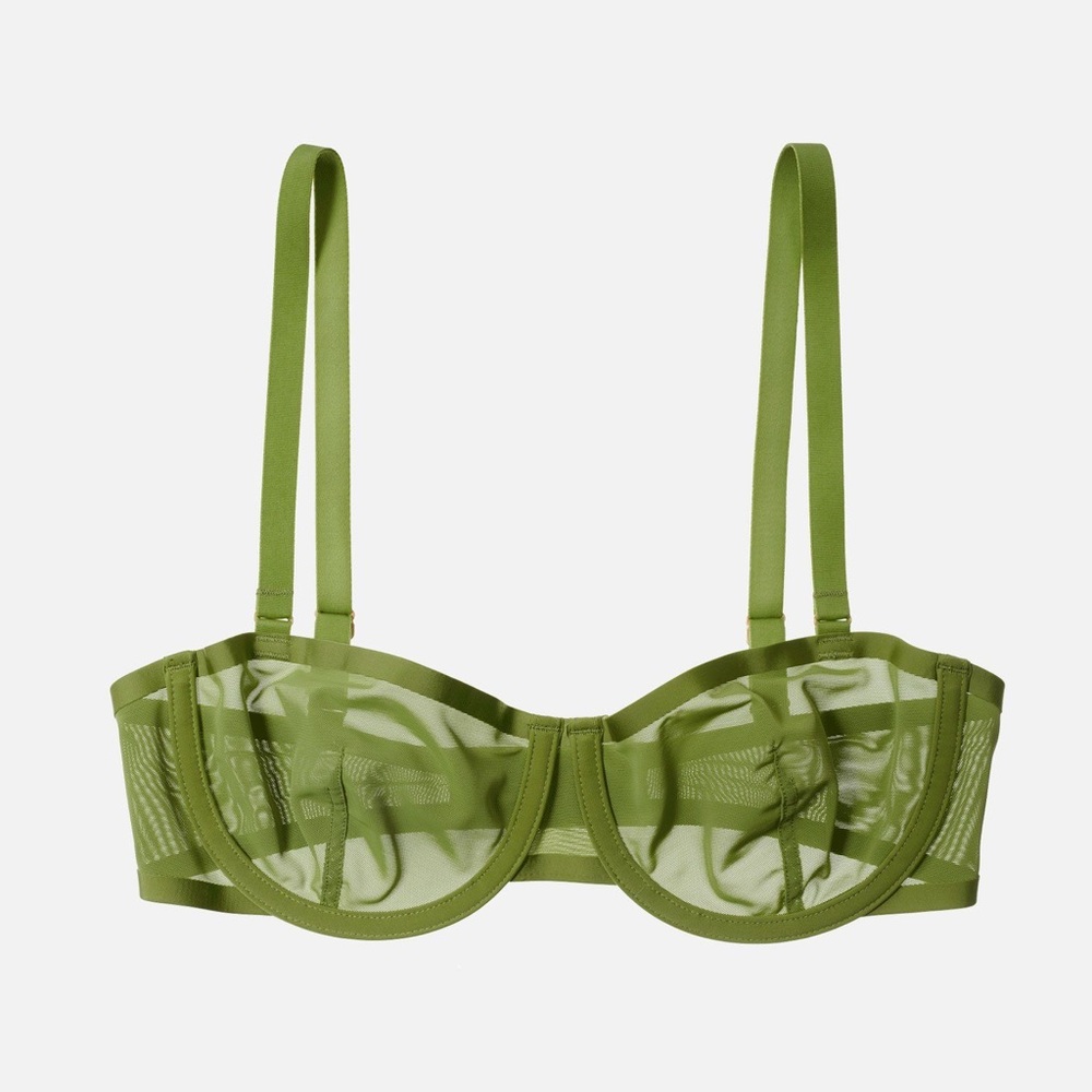CUUP The Balconette Bra in Grass 38C